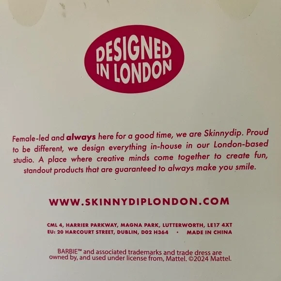 Barbie Pink Skinny Dip iPhone 13 or 14 3D Rubber Phone Case - Picture 2 of 2